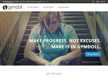 Tablet Screenshot of gymdoll.com